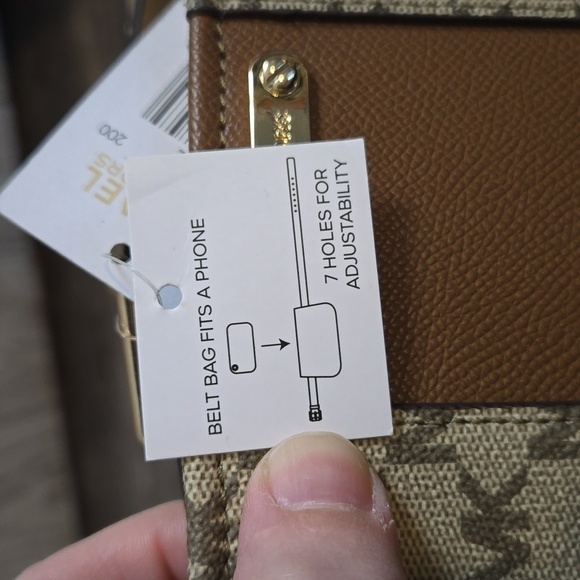 NWT Michael Kors belt bag tan & brown size L/XL - Picture 9 of 9